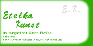 etelka kunst business card